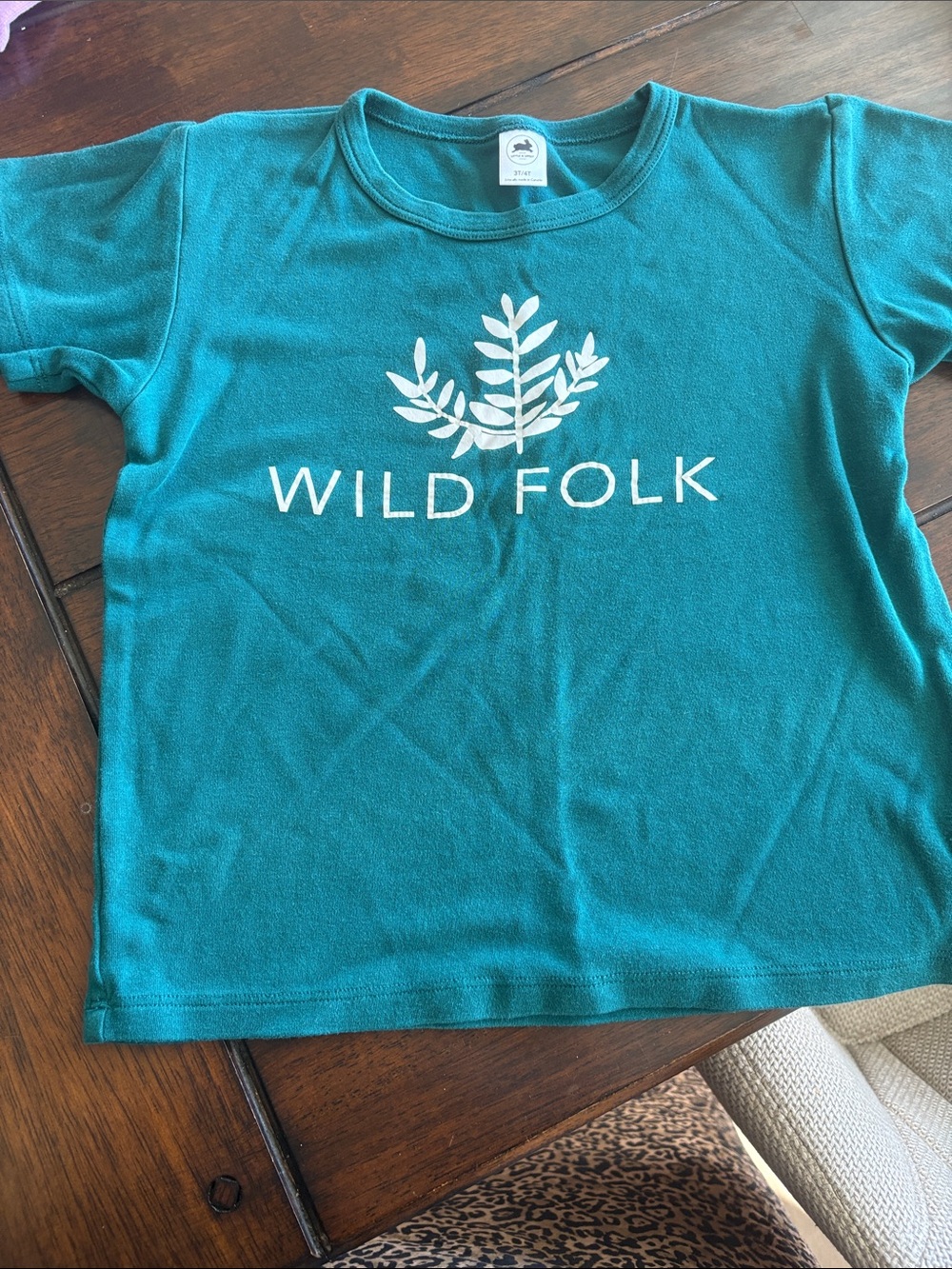 Wild Folk Teal Short-Sleeve Graphic Tee